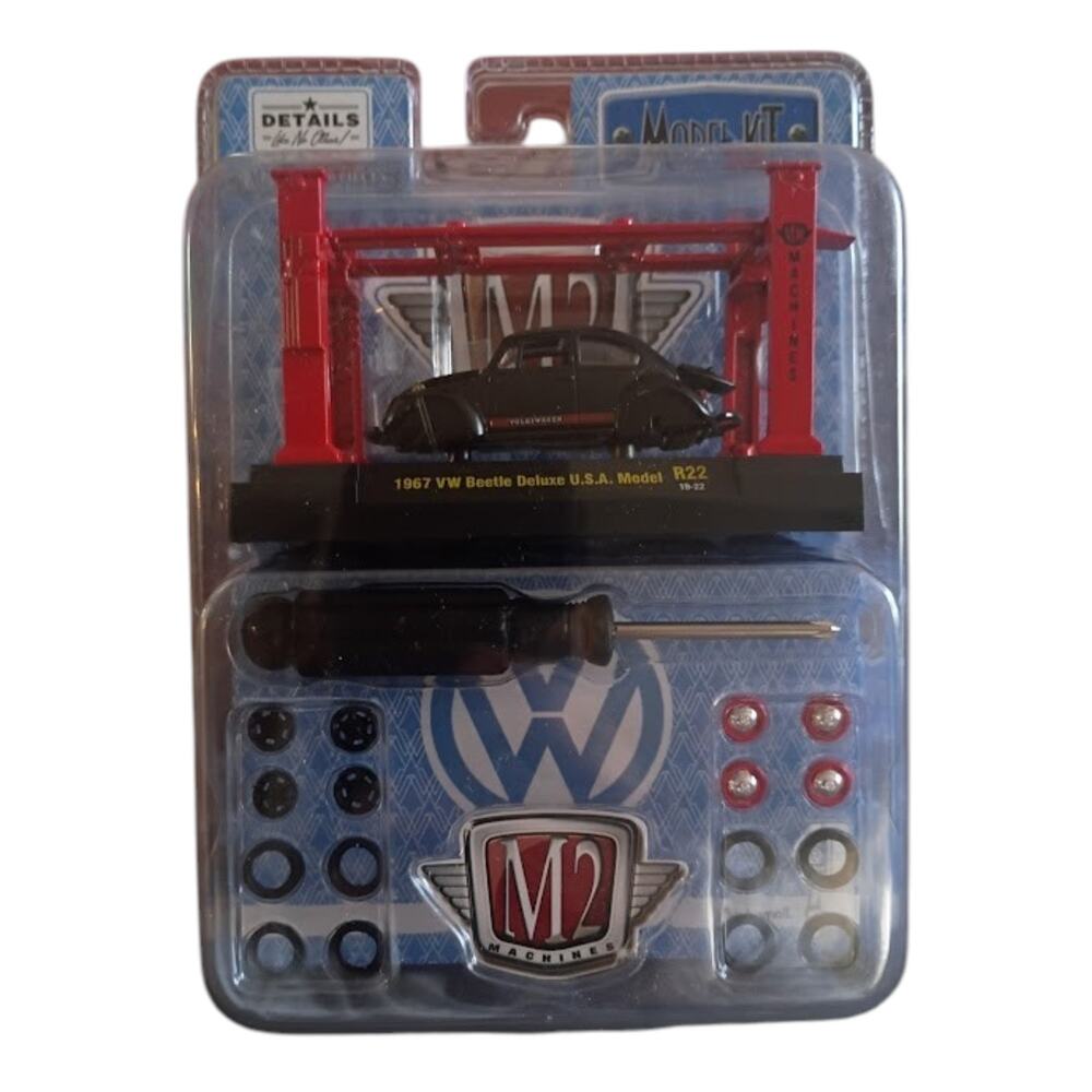 M2 Machines 1967 VW Beetle Deluxe US Model Kit R22 1:64 Volkswagen Diecast Boxed